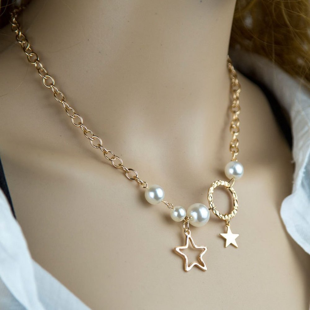 Pentagram Necklace Clavicle Chain